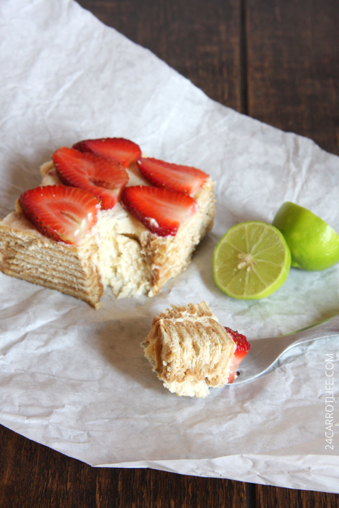 Mexican Lime Icebox Cake // 24 Carrot Life #mexican #carlota #lime