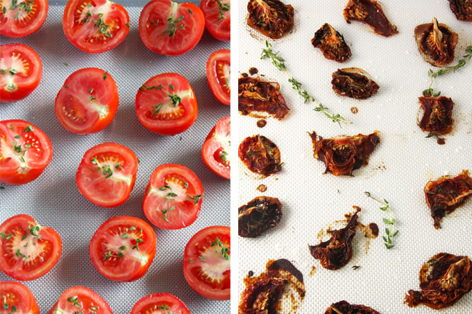 Before & After: Oven Dried Tomatoes // 24 Carrot Life #reciperedux #tomatoes #summer