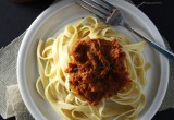 Oven Dried Tomato Pesto Fettucine // 24 Carrot Life #pasta #tomatoes #healthy #ad