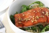 Garlic Soy Glazed Salmon // 24 Carrot Life #healthy #salmon #fish