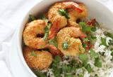 Baked Coconut Shrimp with Cilantro Lime Rice // 24 Carrot Life #24carrotlife