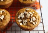 Flourless Maple Almond Sweet Potato Muffins // These flourless and gluten free muffins are made with just a free ingredients that can be whirled up in a blender for a healthy on-the-go breakfast, snack or treat that is healthy and low in sugar. 24 Carrot Life #sponsored #fall #flourless #glutenfree