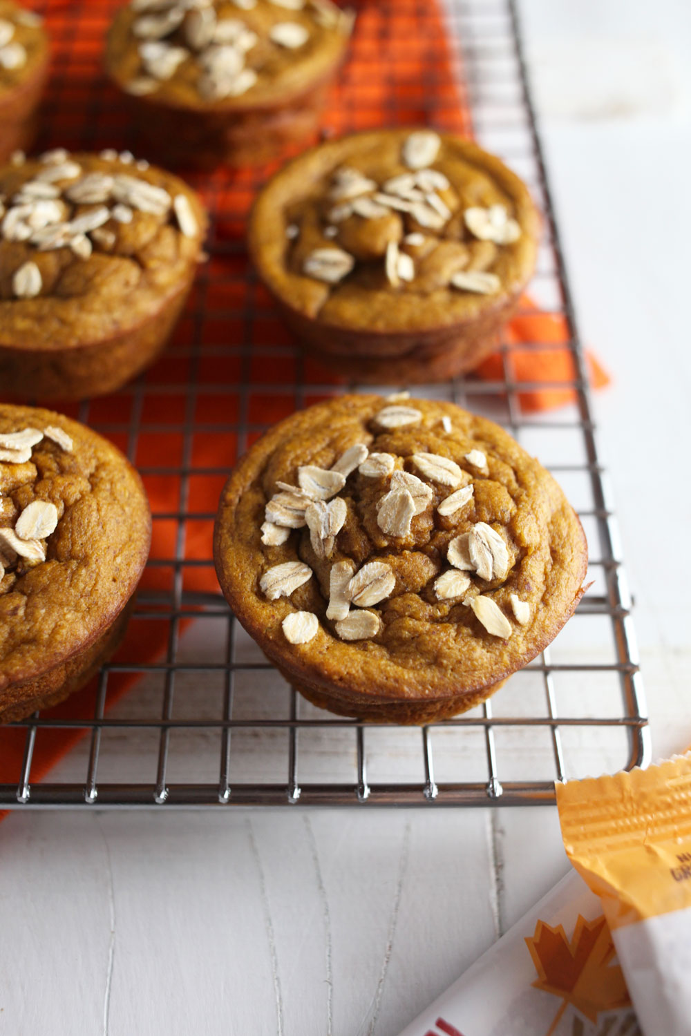 Flourless Maple Almond Sweet Potato Muffins // These flourless and gluten free muffins are made with just a free ingredients that can be whirled up in a blender for a healthy on-the-go breakfast, snack or treat that is healthy and low in sugar. 24 Carrot Life #sponsored #fall #flourless #glutenfree