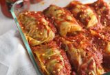 Stuffed Cabbage Rolls // Filled with lean ground turkey and mushrooms and cooked in the best store-bought tomato sauce @jargoods #sponsored